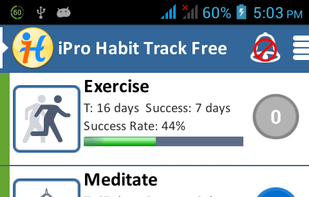 iPro Habit Tracker screenshot 1