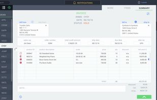 Invoice in ParagonERP