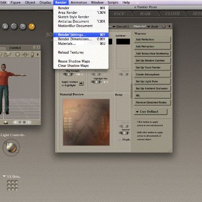 poser 7 render settings