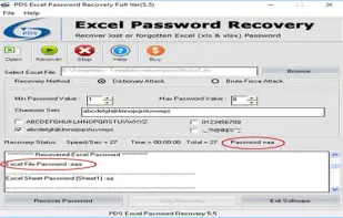 PDS Excel Password recovery screenshot 3