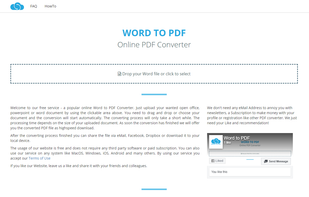 Word to PDF Converter screenshot 1
