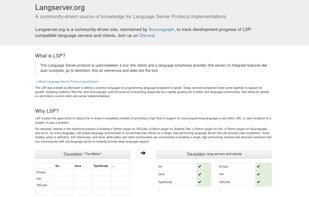 Langserver.org screenshot 1