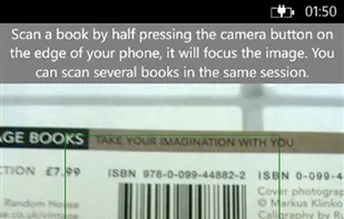 Book ISBN barcode scanner