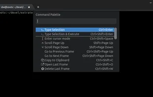 Extraterm screenshot 1