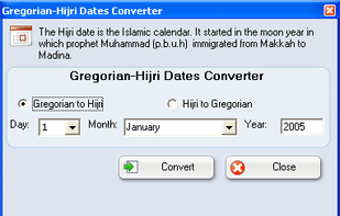 Hijri Gregorian
