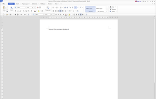Hancom Office Word 2020 running on Windows 10