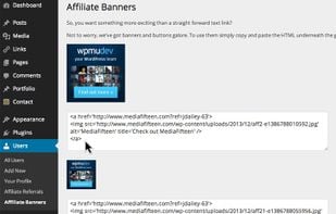 Affiliates screenshot 2