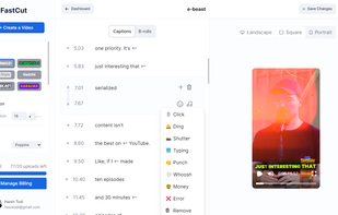 Subtitle Editor & Sound Effects