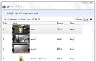 Windows DVD Maker screenshot 1