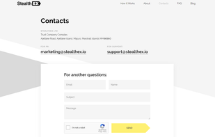 StealthEX.io screenshot 2