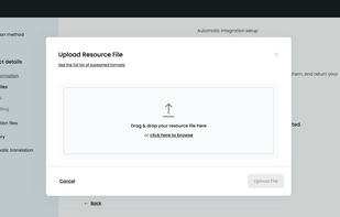 Upload individual file