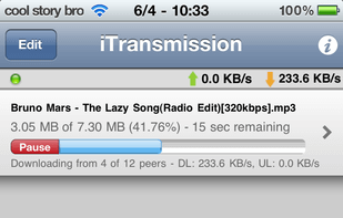 iTransmission screenshot 1