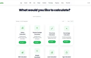 Home Page of Lazy Calculator. Eazy, Cleaned, Fast UI. 