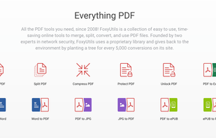 FoxyUtils Online PDF Tools screenshot 1