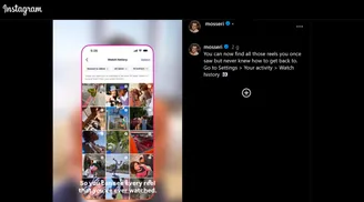Instagram announces Watch History for Reels with flexible sorting options image