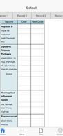 Immunization Log screenshot 2
