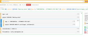 Advanced search builder