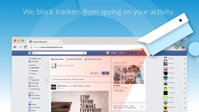 We block trackers from spying on your activity