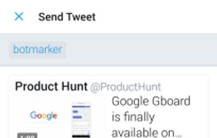 Optionally, add #tags to the DM