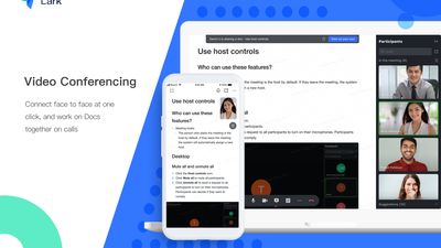 Connect face to face with one click and work on documents together at the same time