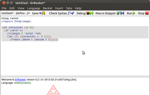 DrRacket screenshot from Wikipedia.