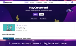 A home for crossword lovers to play, learn, and create.