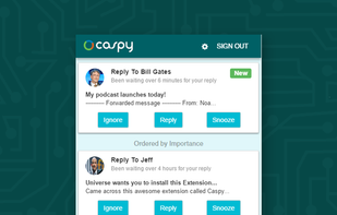 Get notifications for important emails and view them anywhere in your browser. 
