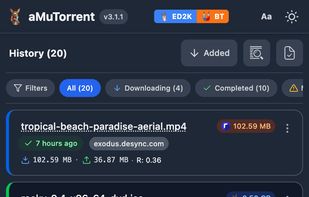aMuTorrent screenshot 3