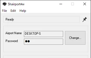 Shairport4w's Main window on Windows 10.