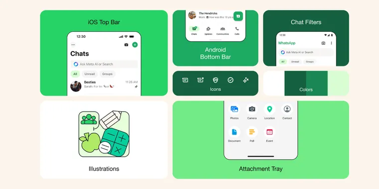 WhatsApp launches new UI redesign with 'darker dark mode', better attachment layout & more image