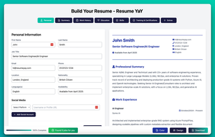 Resume Yay Online Resume Builder