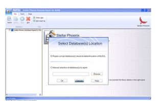 Select or search corrupt MySQL database file