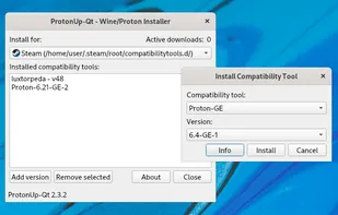 ProtonUp-Qt screenshot 1