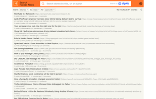 Hacker News Search screenshot 1