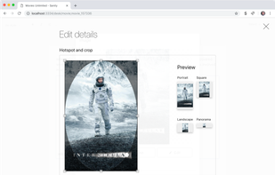 Custom hotspots and crops