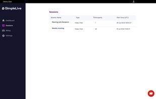 SimpleLive screenshot 1