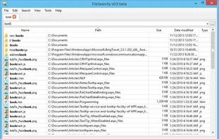 FileSearch instant mode