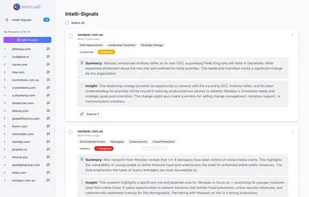 Smart Tracking with Summary of latest updates and buying Signals