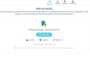 JPG to Excel