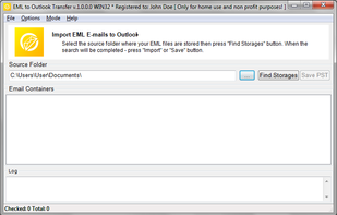 EML to Outlook Transfer screenshot 1
