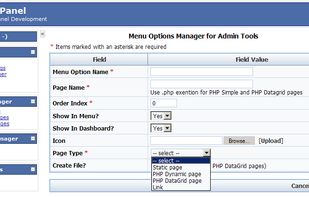 PHP AdminPanel screenshot 2