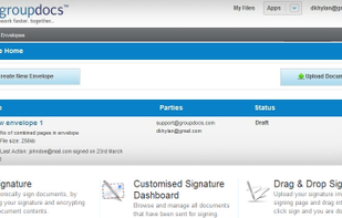 GroupDocs - Create New Envelopes