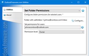 Set Folder Permissions for Outlook screenshot 1
