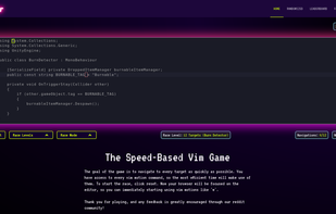 Vim Racer screenshot 1
