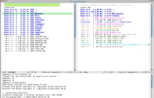 Basic view with command line -- graphics mode