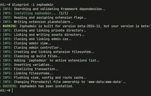 Installing an extension with the Blueprint CLI