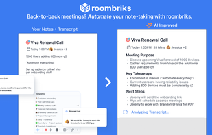 The AI notes app for anyone in back to back meetings.
