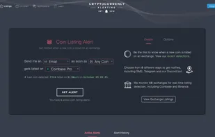 Cryptocurrency Alerting screenshot 1
