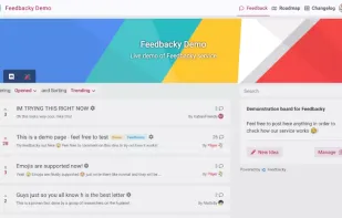 Feedbacky screenshot 1