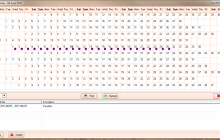 SSuite Year and Day Planner screenshot 1